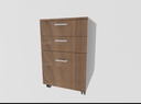 Access Office Executive Desk with Moveable Drawer - Cherry