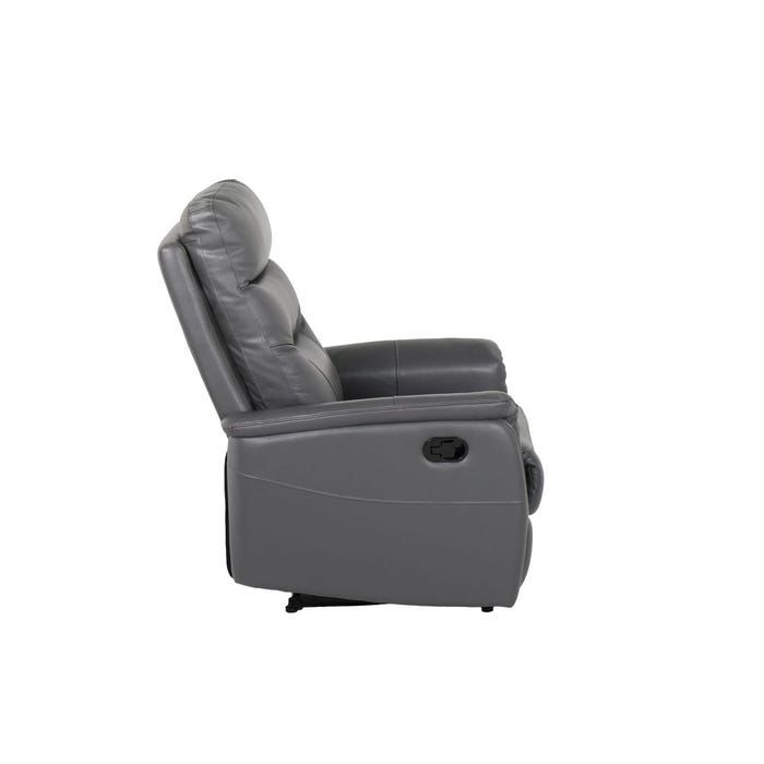 Liliana Recliner - Leather - SL Dark Gray/1re