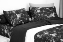 Lotus Black &amp; White Comforter 90&quot;x100&quot; - LI-BW-04B