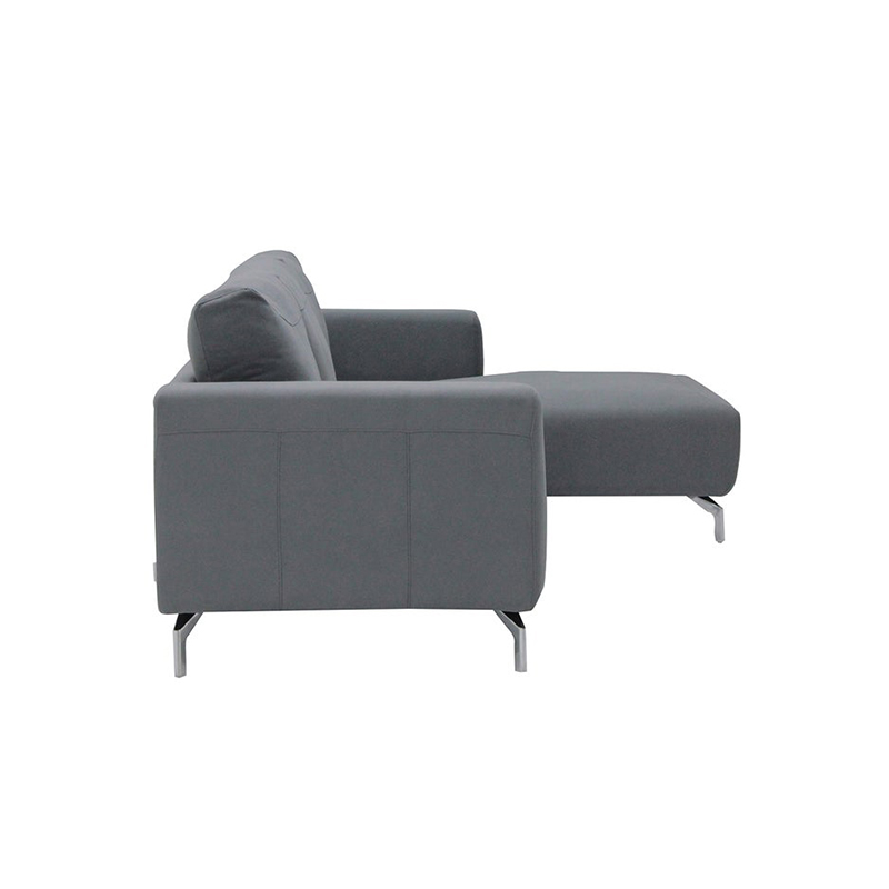 Caranno Sofa - Right Corner Cromium - Dark Grey