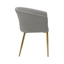 Earland Dining Chair SL Cream-Gold Stainless