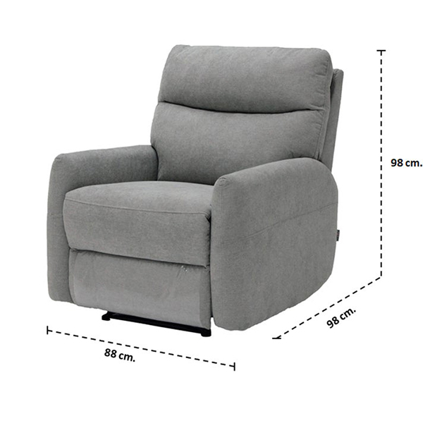 Memello Recliner-Grey/1RE