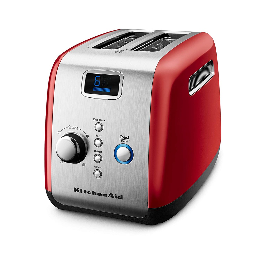KitchenAid 5KMT223GER 1100 - Watt 2 Slot Automatic/Pop Up Toaster - Red