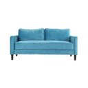 Mean Sofa (2S) - Black Leg - Green Velvet
