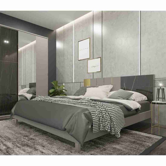 Luxus Bed 6ft - Leg A - Oregon/Gold