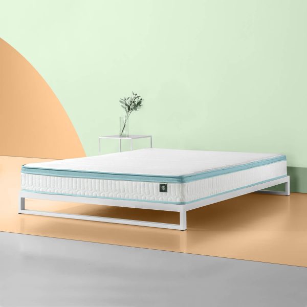 Zinus Boris 3.5ftx6.5ft - Hybrid Mint Green Bonnet Mattress - 20cm