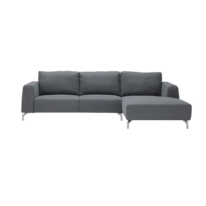 Caranno Sofa - Right Corner - Chromium/Dark Grey