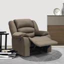 Zac Recliner 1 Seater - Light Brown