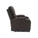 Darleen Sofa Recliner - Brown Fabric/1RE