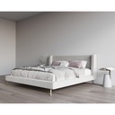 Flavio Bed 5ft - DE02/SR2 - Light Gray Fabric/MN