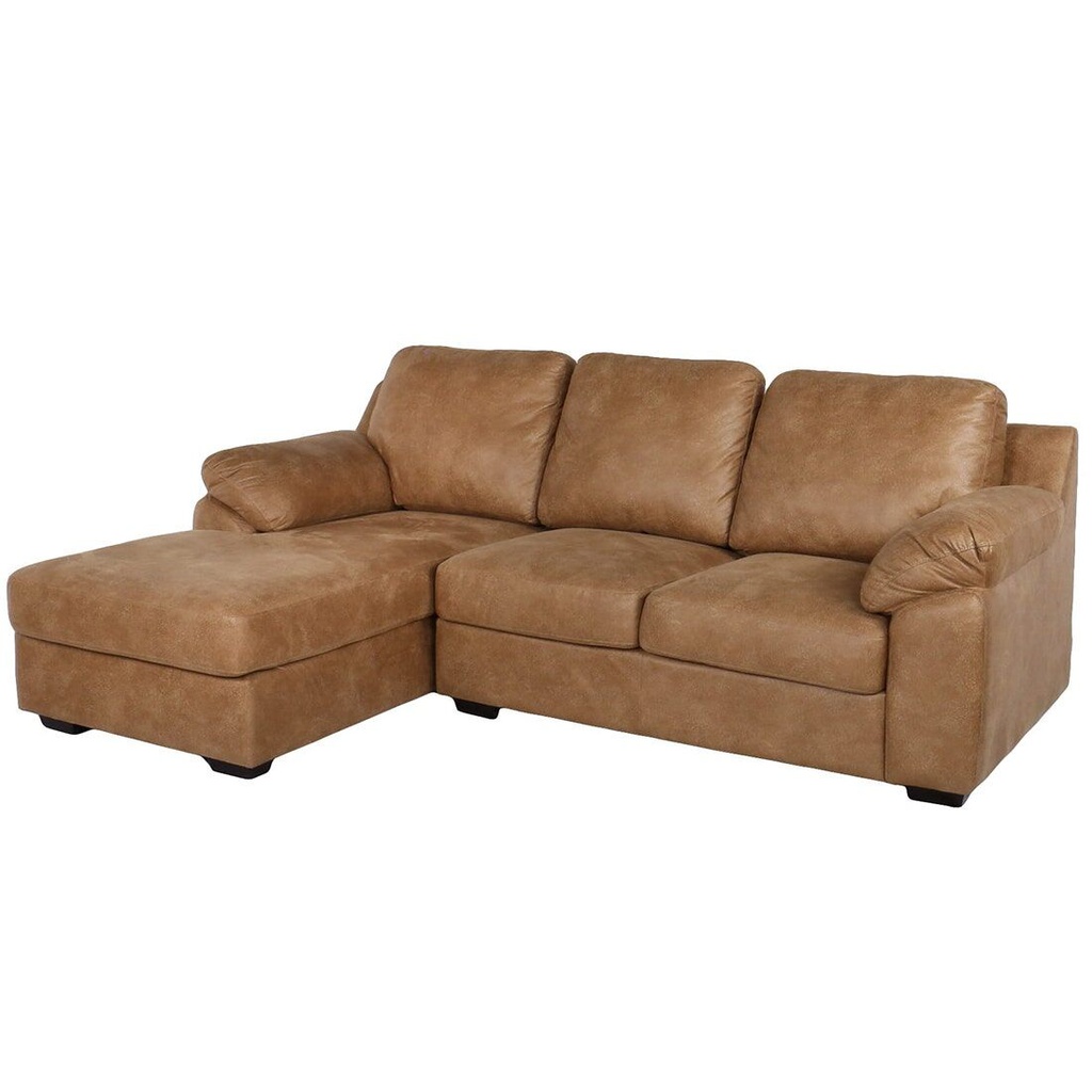Muto Sofa Left Corner-Brown/Leather