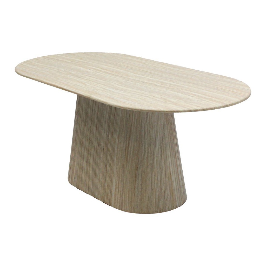 Hadayly Dining Table-180-Stone/Wood