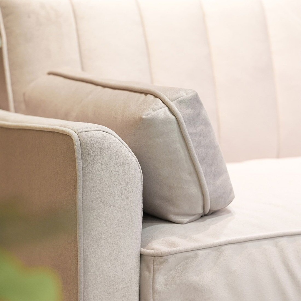 Alyssa Sofa 3 Seater-Pink Velvet