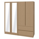 Timbur Wardrobe WE - SC180-2DW-Light Wood