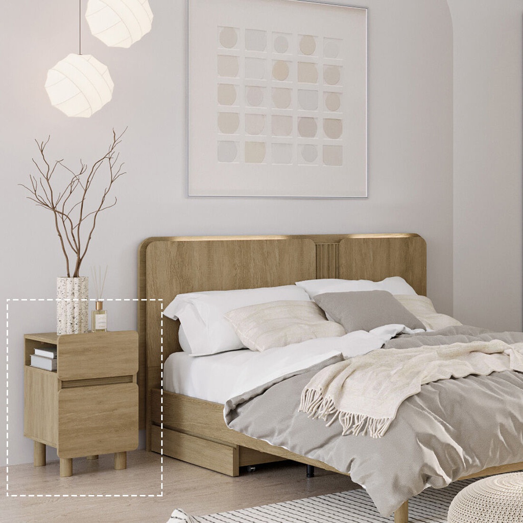 Skift Night Table 35cm wide-Nyhavn Oak