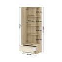 Hannie Dressing Table DT60-Solid Oak/Cream