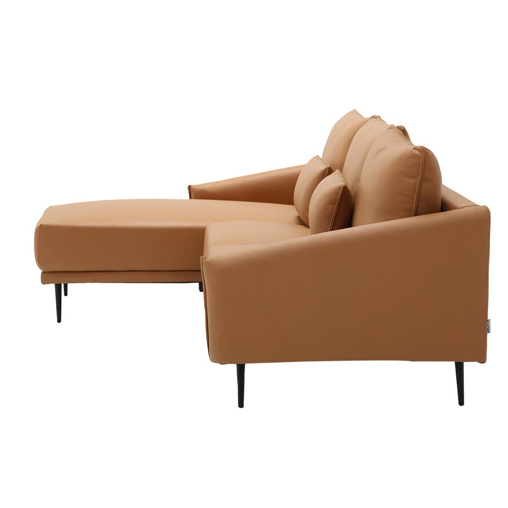 Syrup Sofa - Left Corner - Brown Leather