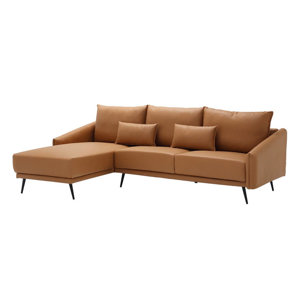 Syrup Sofa - Left Corner - Brown Leather