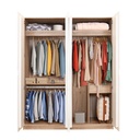 Havin Wardrobe 160cm - Solid oak