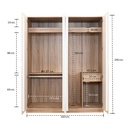 Havin Wardrobe 160cm - Solid oak