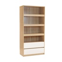 Harlie Tall Cabinet CT80-Solid Oak/White