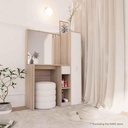 Philana Dressing Table DT100/Solid Oak/White