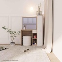 Philana Dressing Table DT100/Solid Oak/White