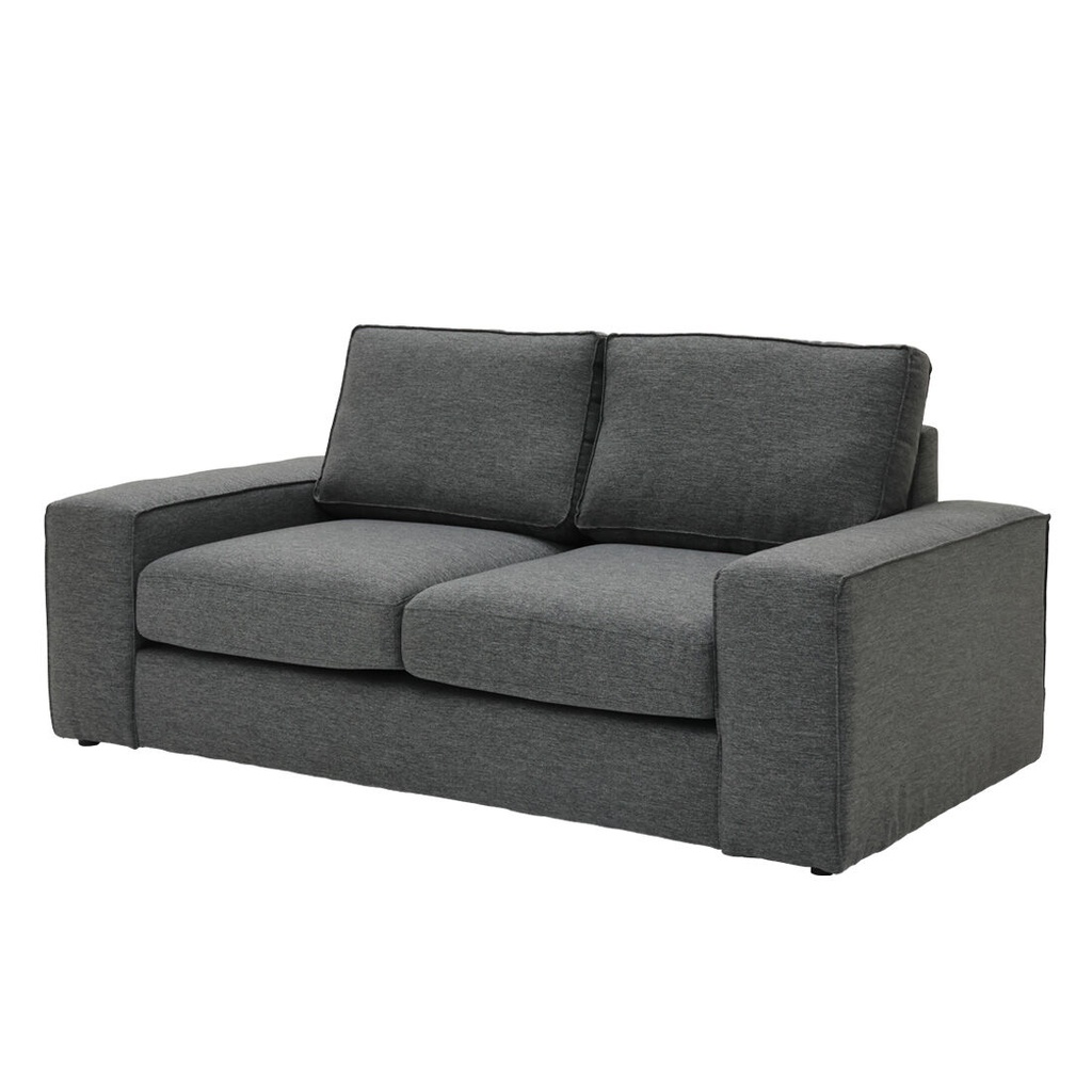 Restly Sofa 2Seater Plastic Leg/Dark Grey/LE