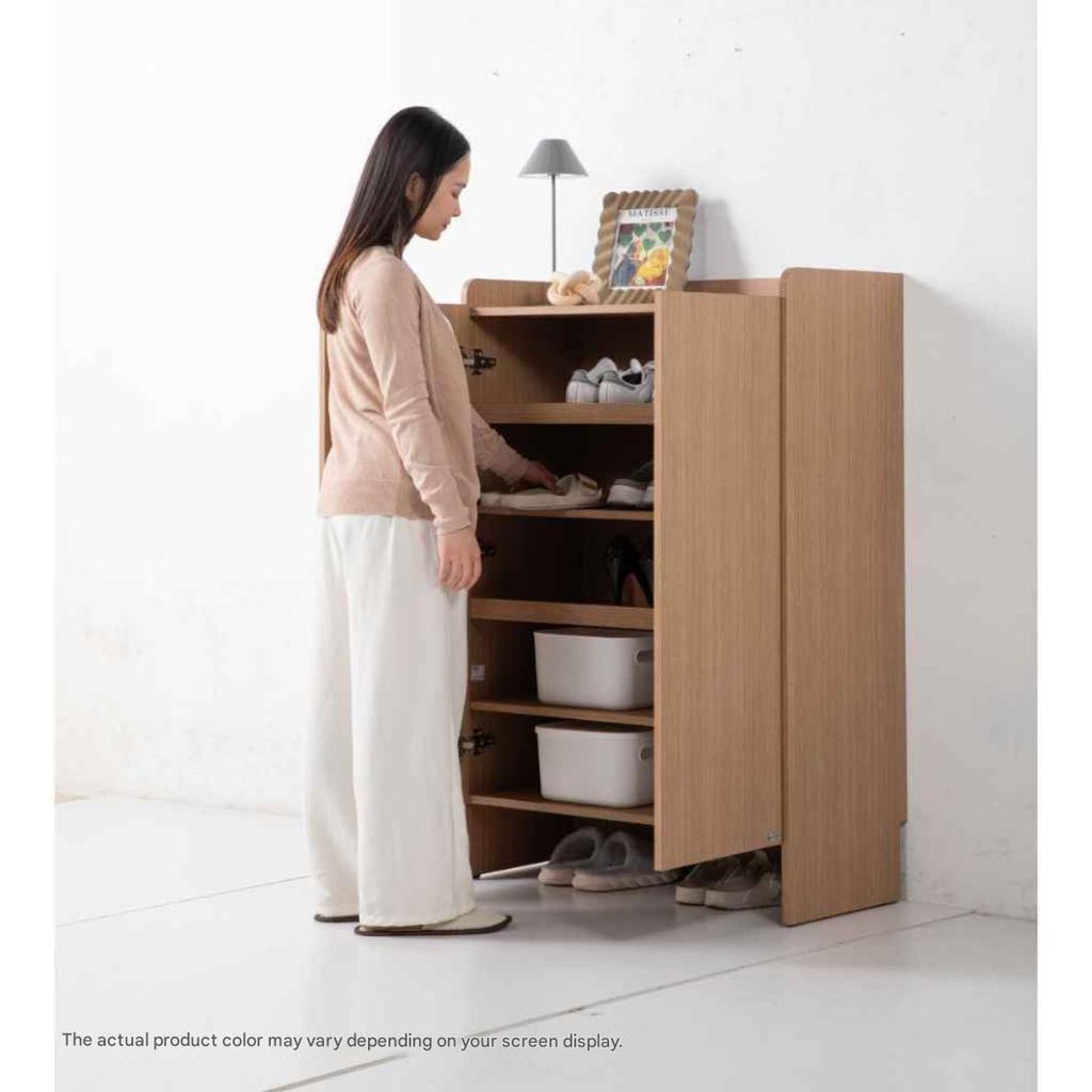 Tomo Shoe Cabinet SH80/DE02/Cashew Oak