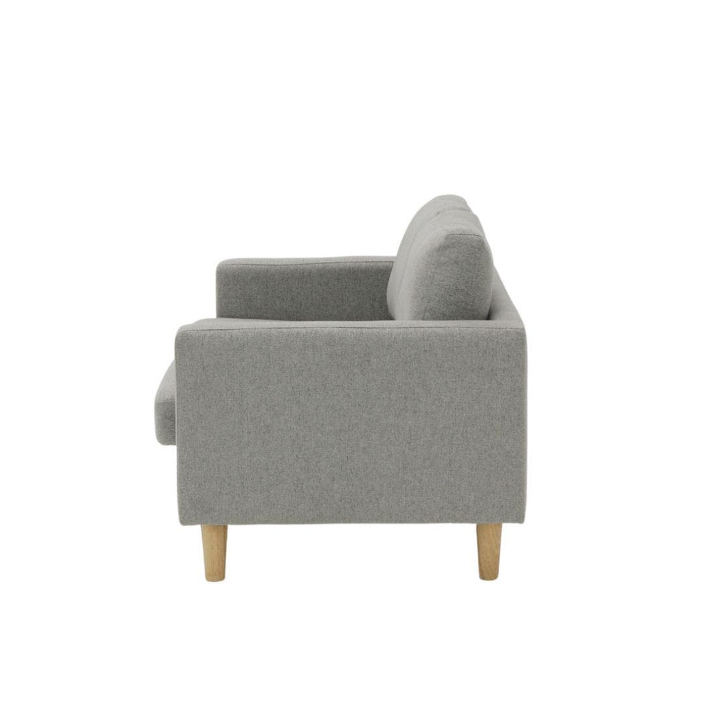 Crazy Sofa 2Seater/Natural Wood Legs/Light Grey
