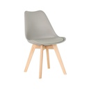 Lifely Dining Chair/Beech Grey/SL Grey
