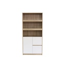 Heidi Tall Cabinet CT80-Solid Oak/White