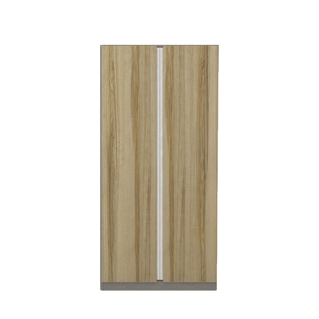 Blox Wardrobe WO100-60-210/OP-C/Door DE01- Clinen/Lindberg Oak