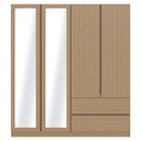 Timbur Wardrobe WE - SC180-2DW-Light Wood