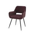 Yaby Chair - Black Leg/Pink Velvet