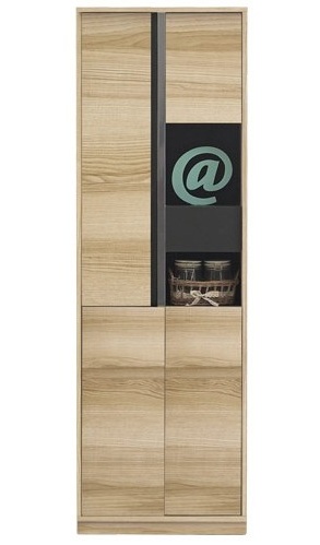 Zereno Tall Cabinet CT60-Solid Oak