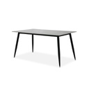 Marter-A150 Dining Table Black/Grey Stone