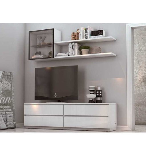 [59011012] Infinity  Entertainment Unit TV180cm - White