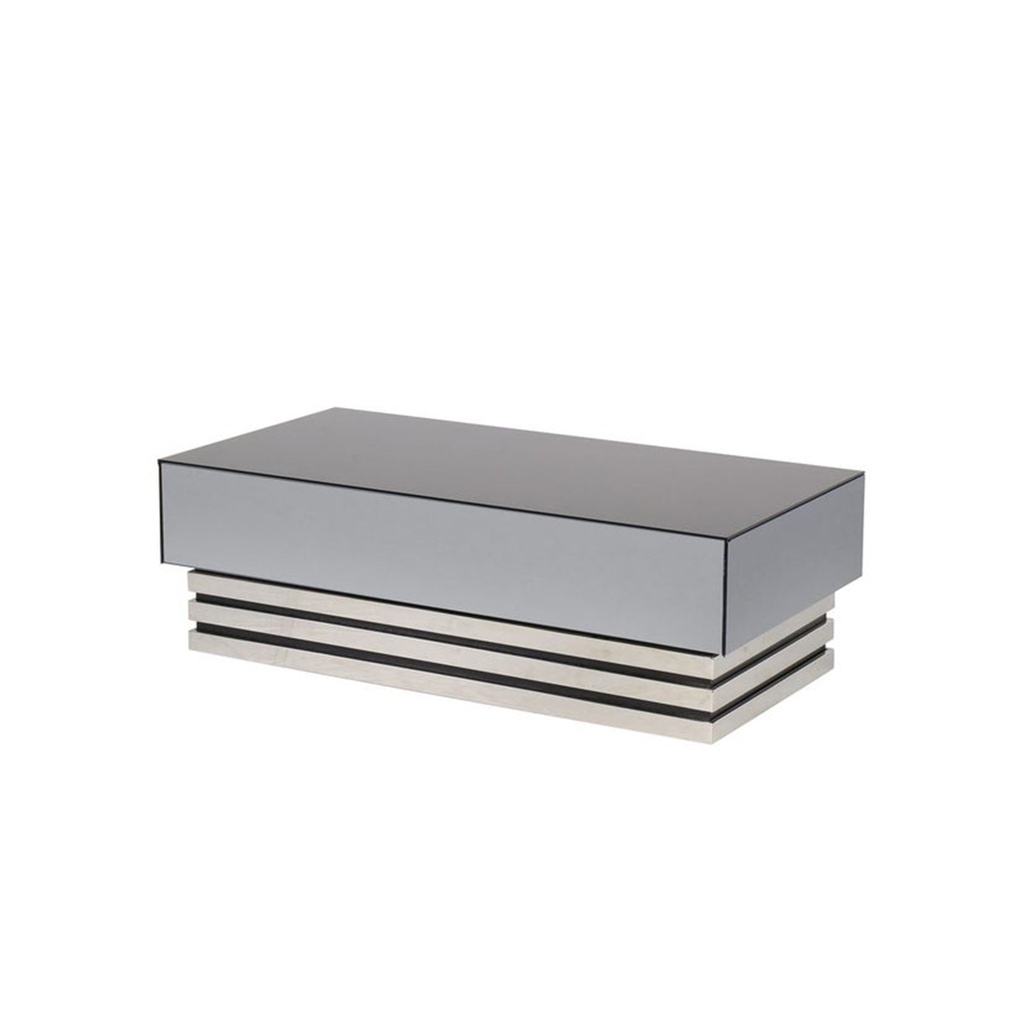 Soliko Coffee Table - Stainless/Glass BL