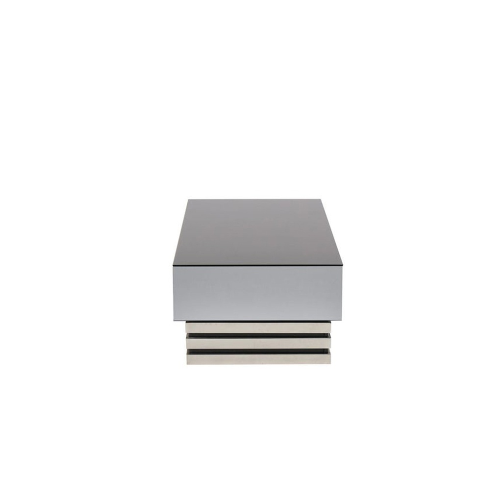 Soliko Coffee Table - Stainless/Glass BL
