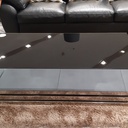 Soliko Coffee Table - Stainless/Glass BL
