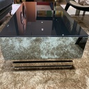 Soliko Coffee Table - Stainless/Glass BL