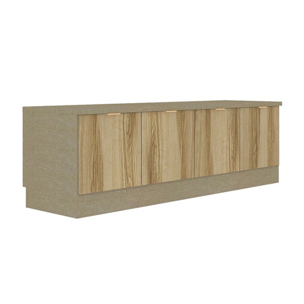 Contini Plus Sideboard TV160/DE01 - Cream Linen/Lindberg Oak