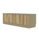 Contini Plus Sideboard TV160/DE01 - Cream Linen/Lindberg Oak