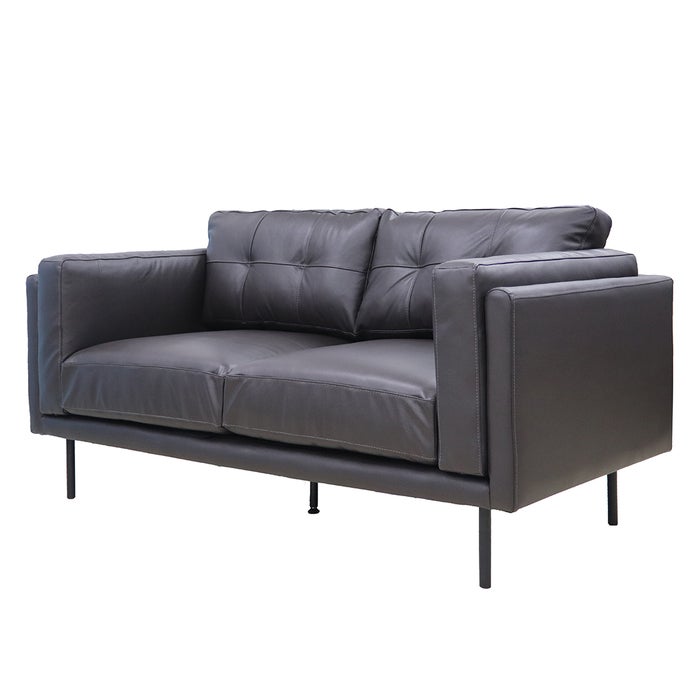 Kervyn Sofa 2Seater - Leather Dark Brown