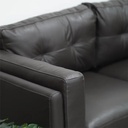 Kervyn Sofa 2Seater - Leather Dark Brown