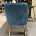 A-Chisa Arm Chair - Blue Velvet