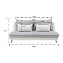 Jelly Sofa 3 Seater - Black/White