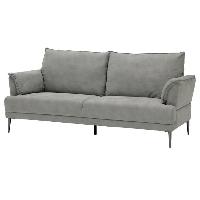 Leeland Sofa 3Seater - Steel Black/ Gray Fabric