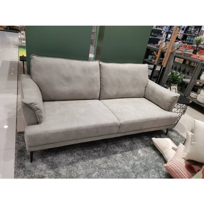 Leeland Sofa 3Seater - Steel Black/ Gray Fabric